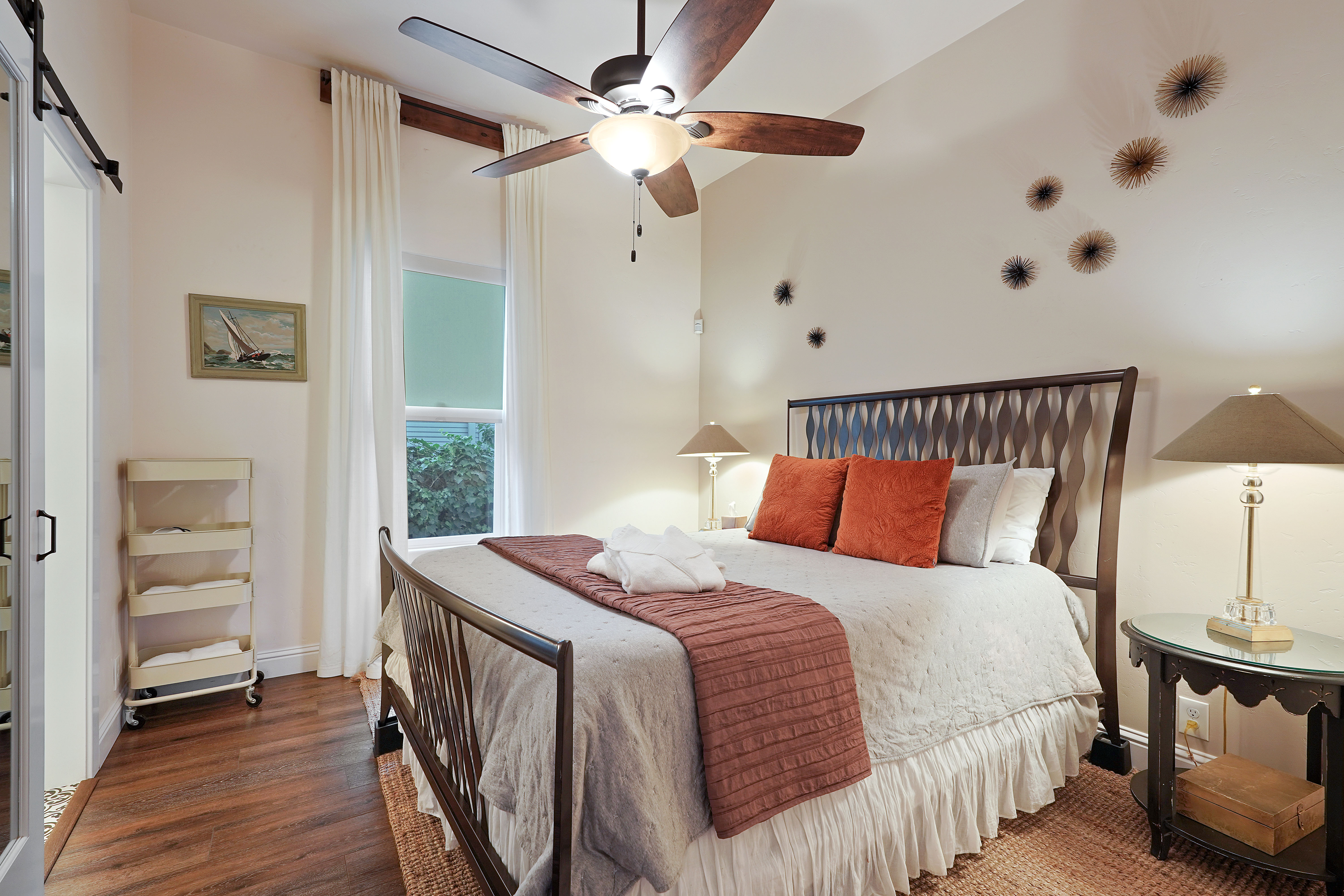 Stylish decor throughout